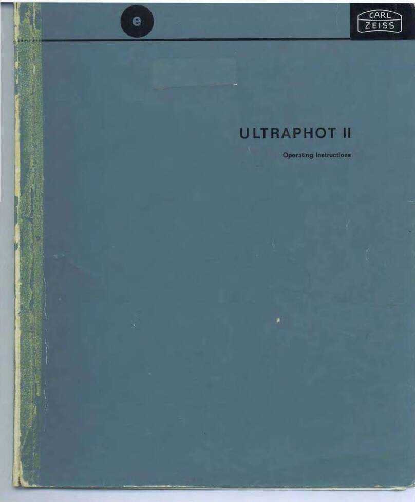 Zeiss ULTRAPHOT II Manuel utilisateur Zeiss ULTRAPHOT II Manuel utilisateur