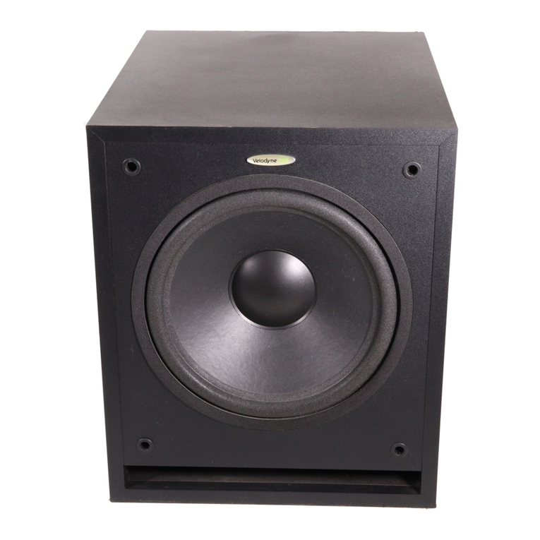 Velodyne CHT-8 Manuel utilisateur
