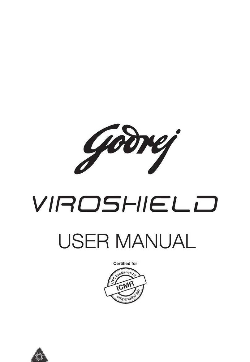 Godrej VIROSHIELD Manuel utilisateur Godrej VIROSHIELD Manuel utilisateur