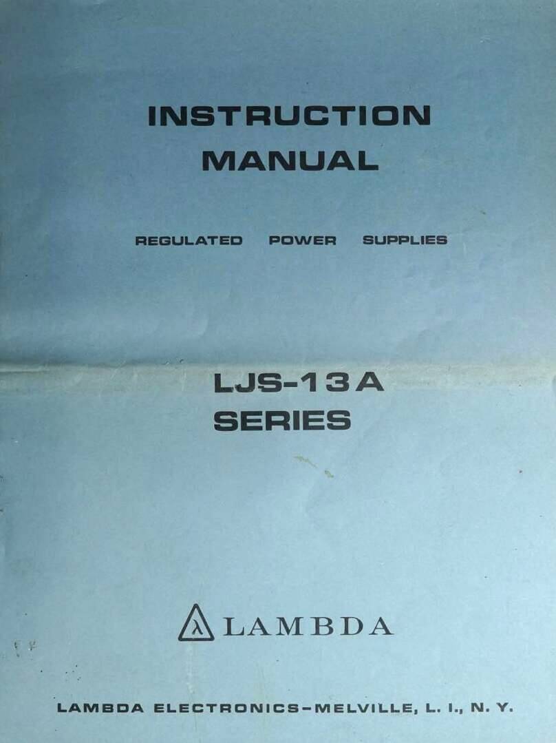 Lambda LJS-13A Series Manuel utilisateur