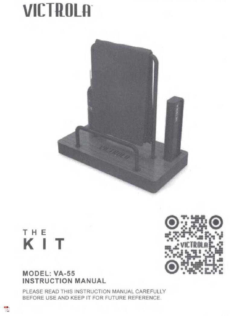 Victrola VA-55 Manuel utilisateur Victrola VA-55 Manuel utilisateur