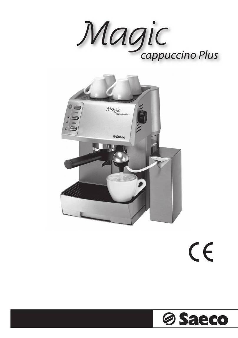 Saeco Magic cappuccino Plus Manuel utilisateur
