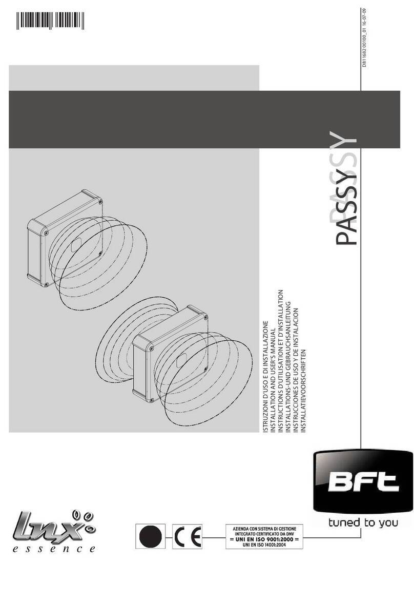 BFT Passy Manuel utilisateur