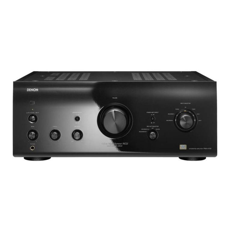 Denon PMA-A100 Manuel utilisateur