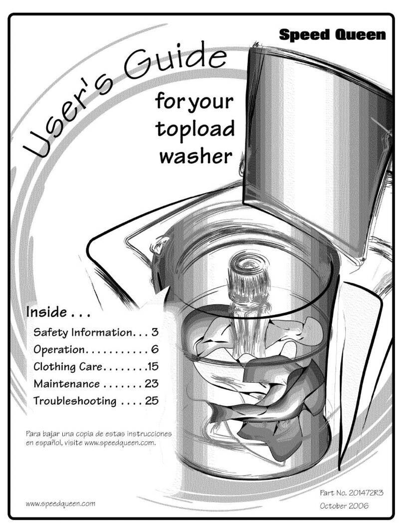 Speed Queen AWS75NW Manuel utilisateur