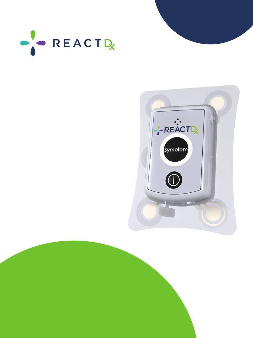 Medicomp reactDX TelePatch Manuel utilisateur