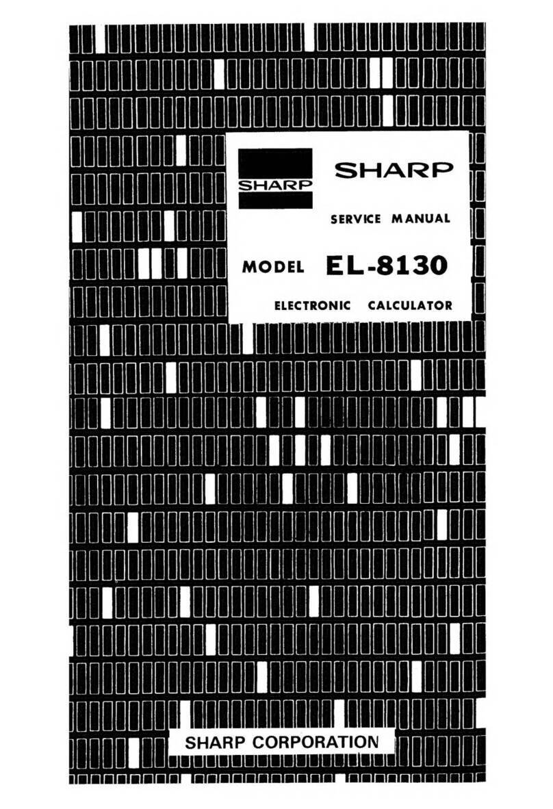 Sharp EL-8130 Manuel utilisateur
