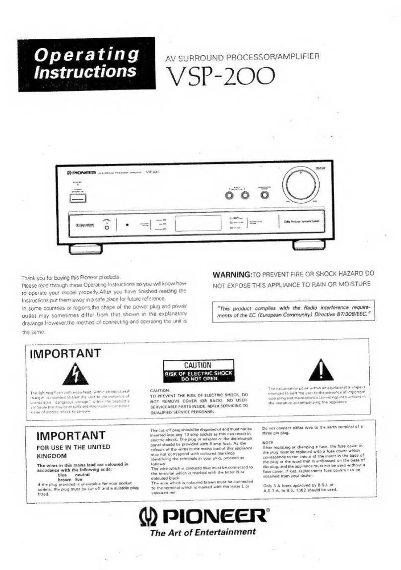 Pioneer VSP-200 Manuel utilisateur