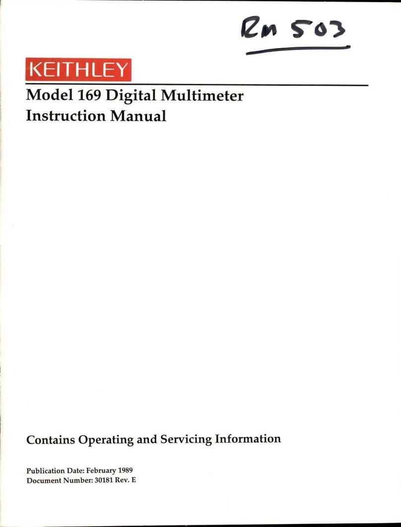 Keithley 169 Manuel utilisateur