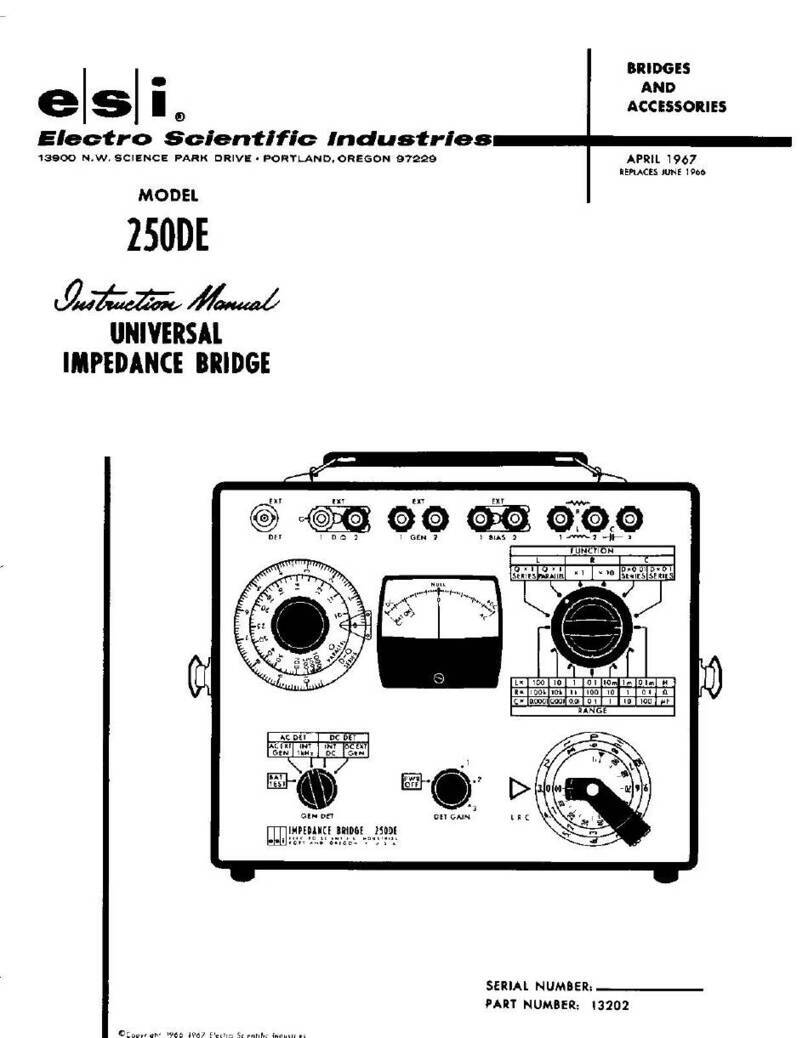 ESI 250DE Manuel utilisateur