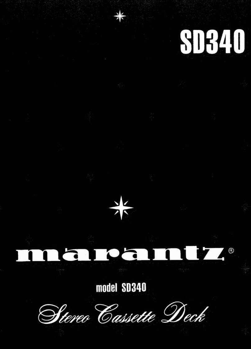 Marantz SD340 Manuel utilisateur