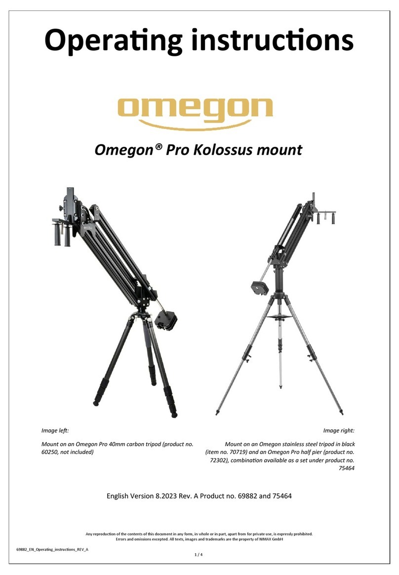 Omegon Pro Kolossus Manuel utilisateur Omegon Pro Kolossus Manuel utilisateur