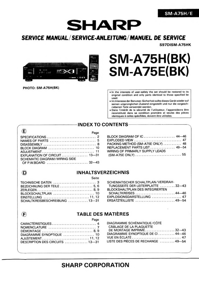 Sharp SM-A75H(BK) Manuel utilisateur