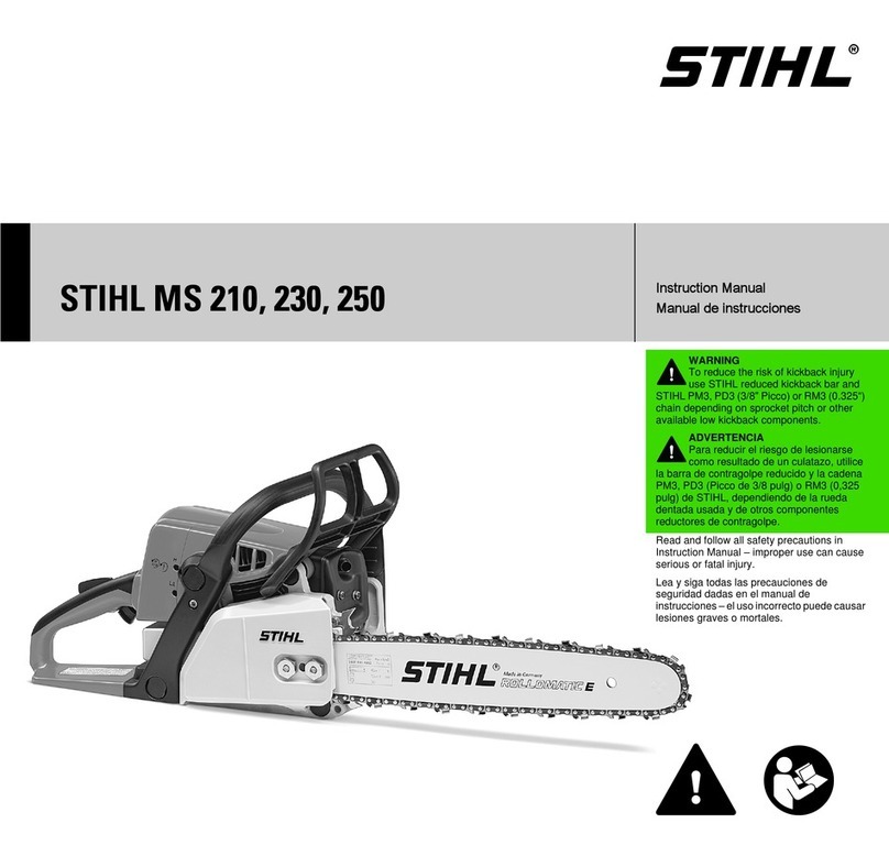 Stihl MS 210 Manuel utilisateur