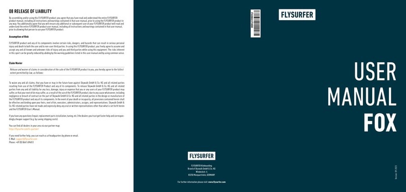 FLYSURFER FOX Manuel utilisateur