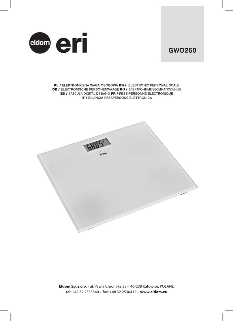 Eldom eri GWO260 Manuel utilisateur