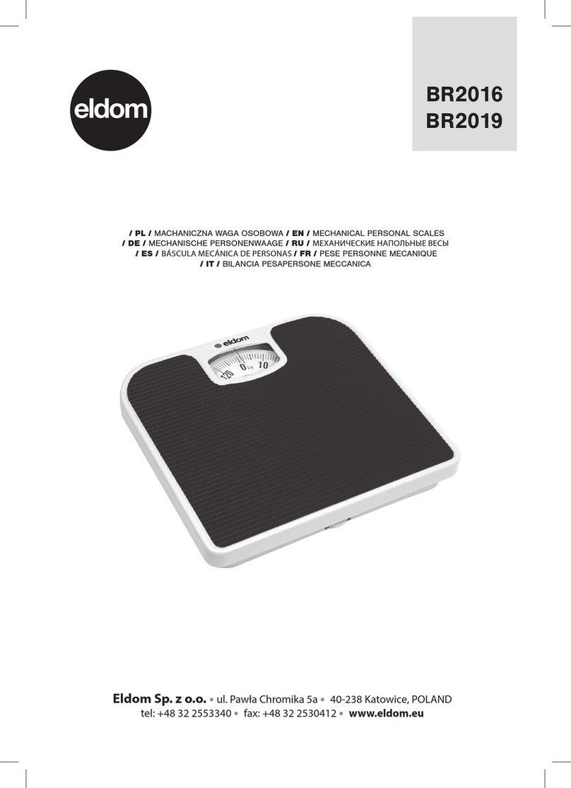 Eldom BR2016 Manuel utilisateur