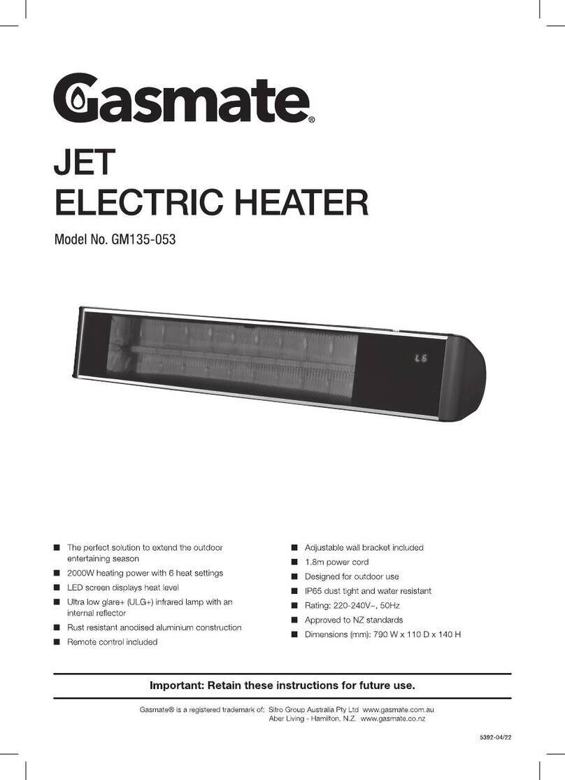 Sitro Group Gasmate GM135-053 Manuel utilisateur
