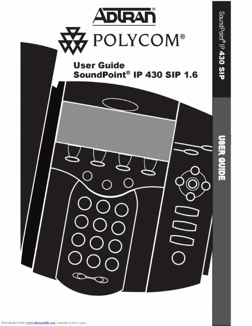 ADTRAN SoundPoint IP 430 SIP Manuel utilisateur