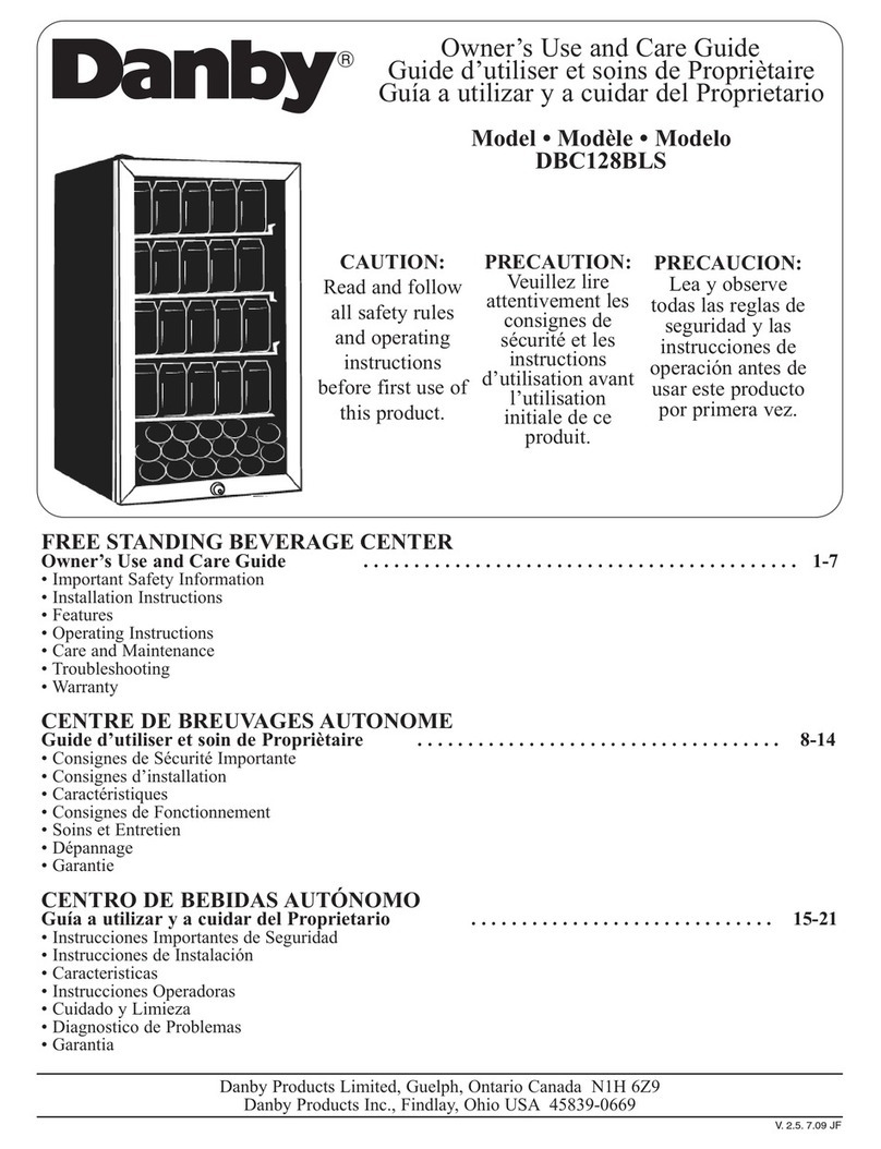 Danby DBC128BLS Instructions de montage