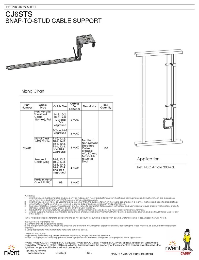 nvent CJ6STS Manuel utilisateur