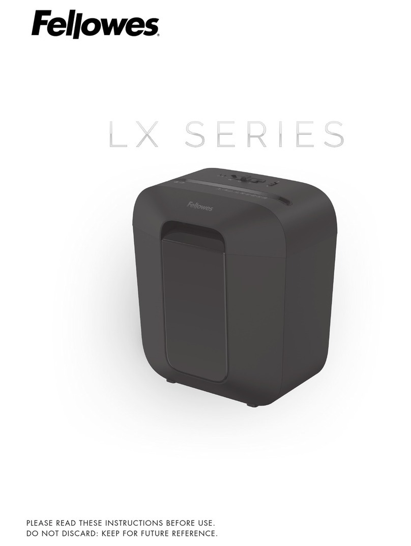 Fellowes LX Series Manuel utilisateur