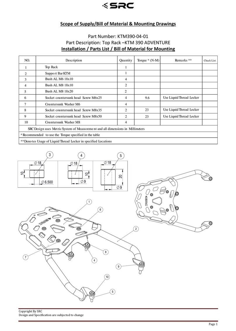 SRC KTM390-04-01 Manuel utilisateur
