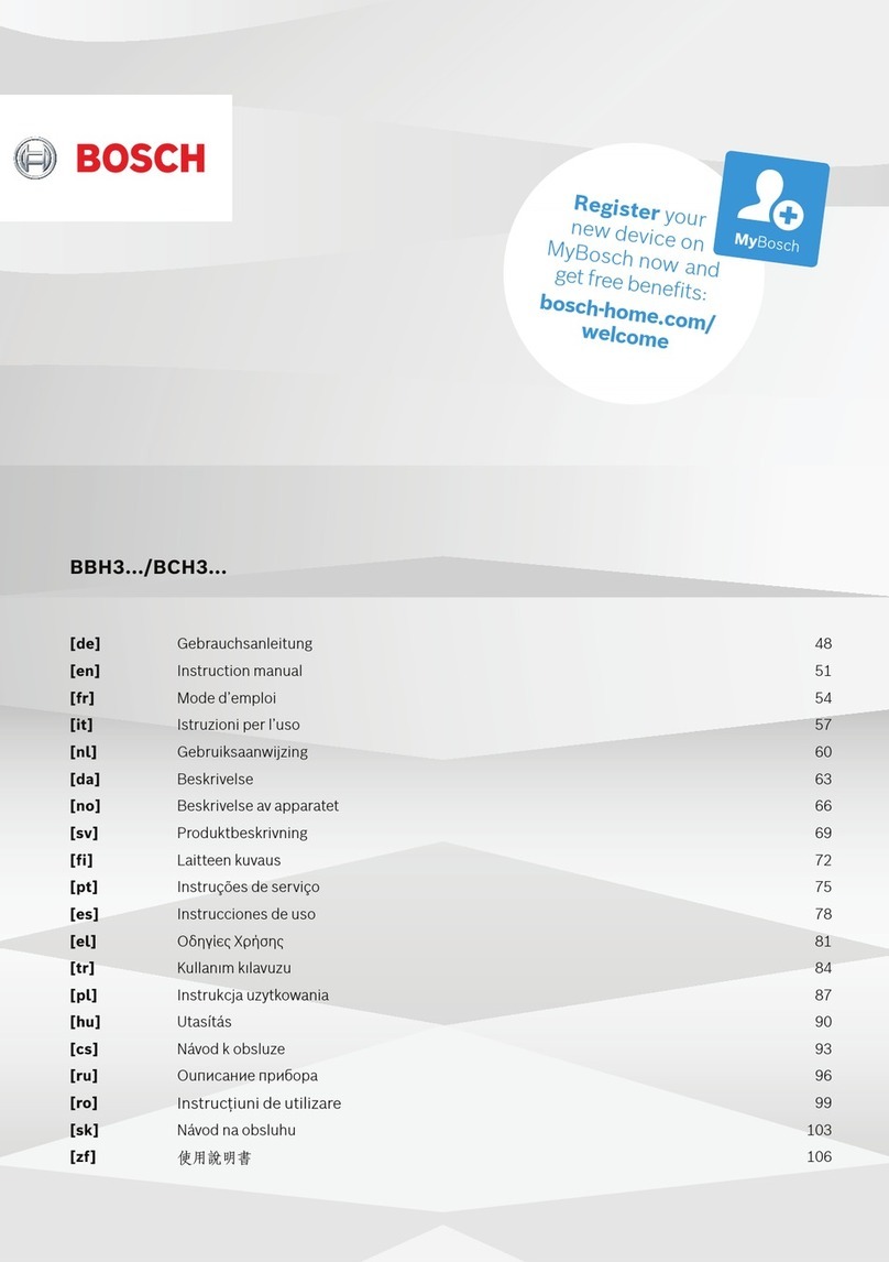 Bosch BBH3 Series Manuel utilisateur
