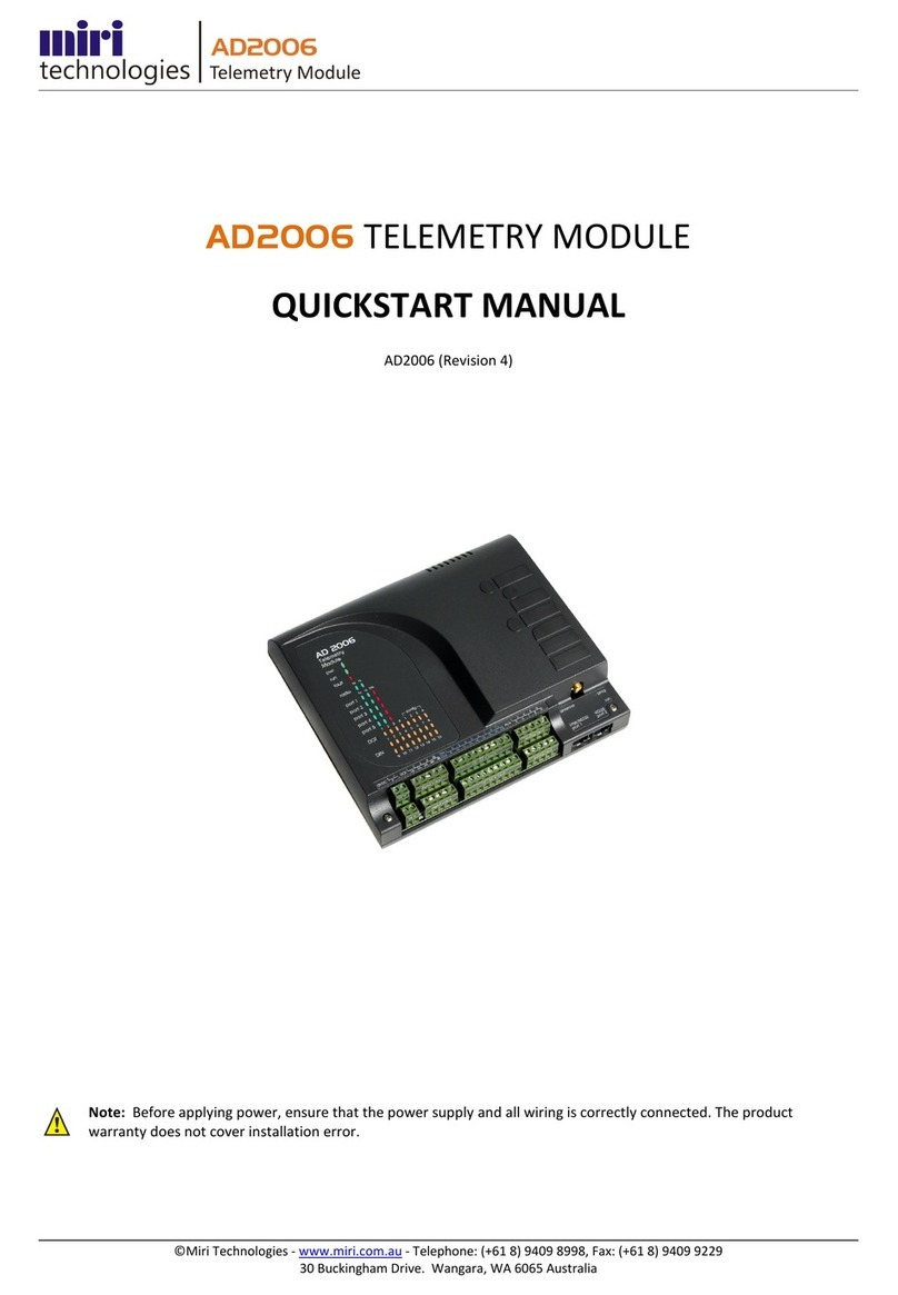 MIRI AD2006 Manuel d'instructions