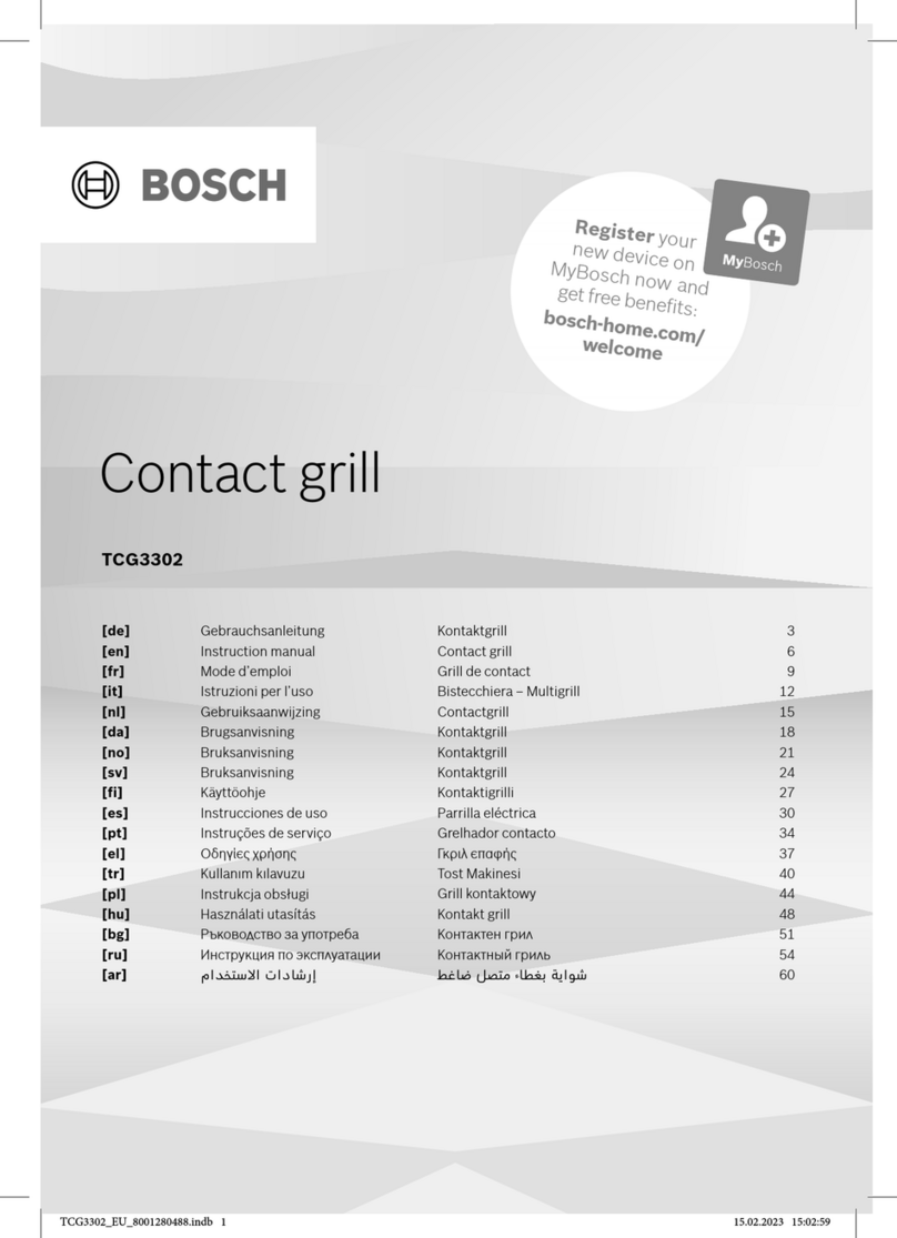 Bosch TCG3302 Manuel utilisateur