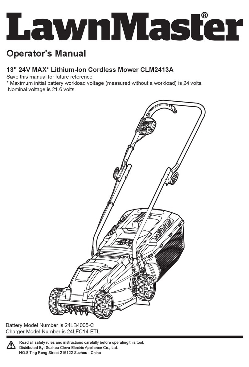LawnMaster CLM2413A Manuel utilisateur LawnMaster CLM2413A Manuel utilisateur
