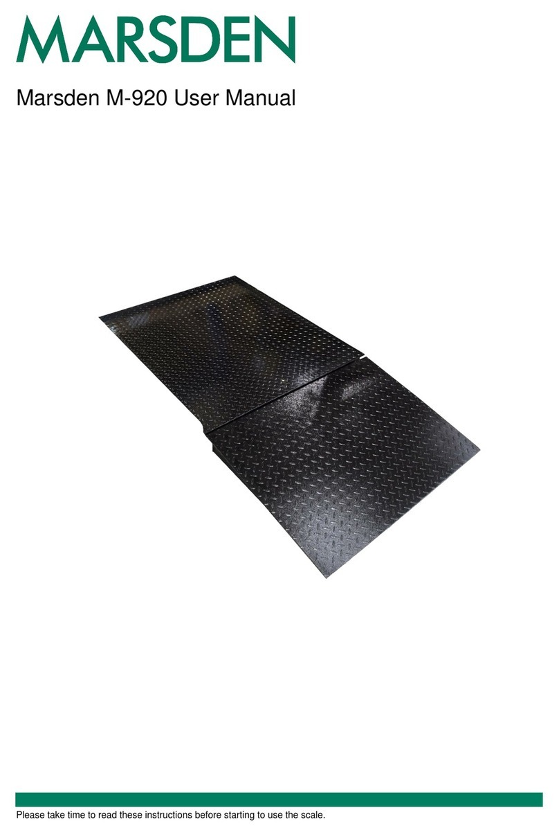 marsden M-920 Manuel utilisateur marsden M-920 Manuel utilisateur