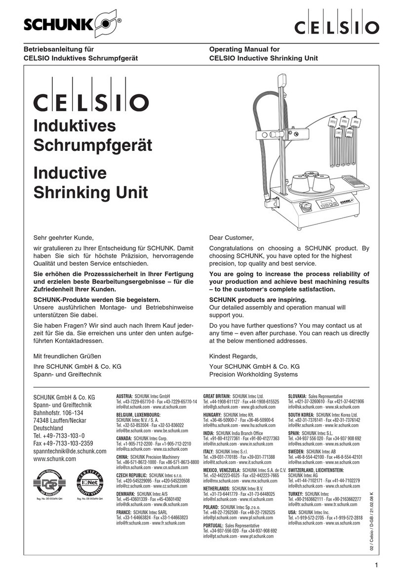 SCHUNK CELSIO Manuel utilisateur