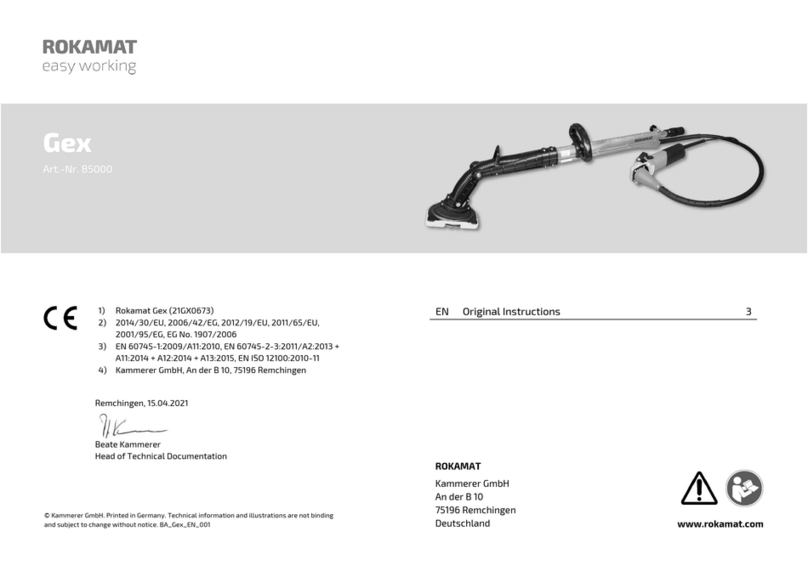 ROKAMAT Gex Manuel utilisateur