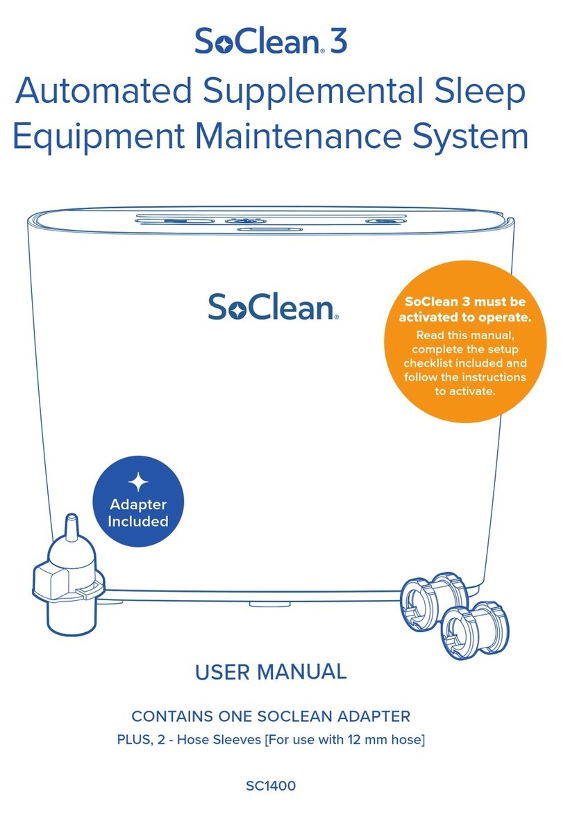 SoClean 3 Manuel utilisateur
