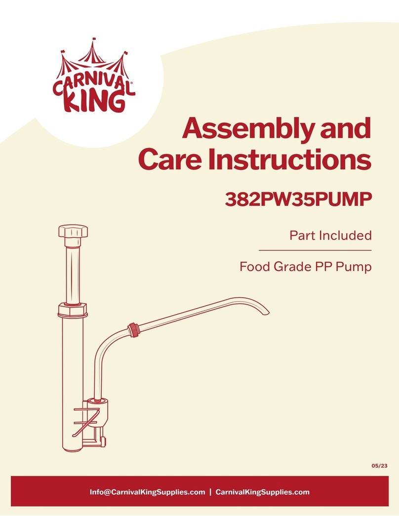 Carnival King 382PW35PUMP Guide de l'utilisateur