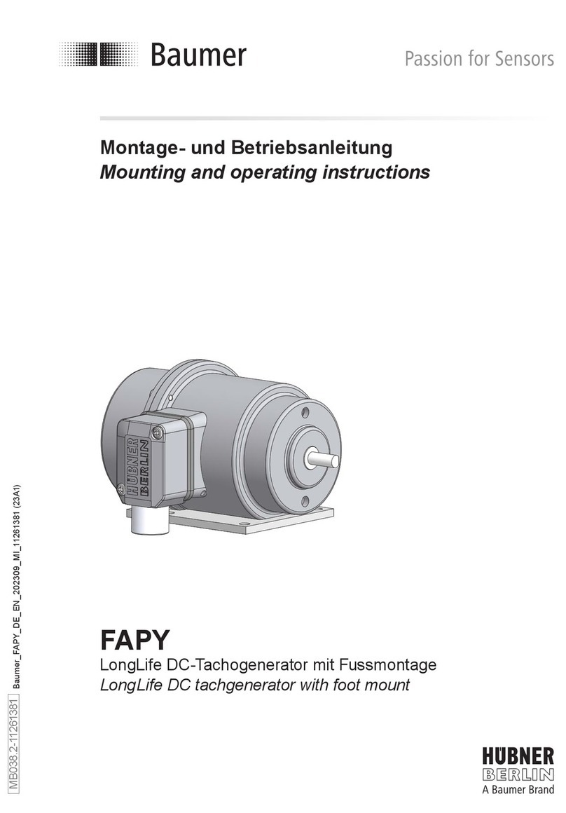 Baumer HUBNER BERLIN FAPY Manuel de service