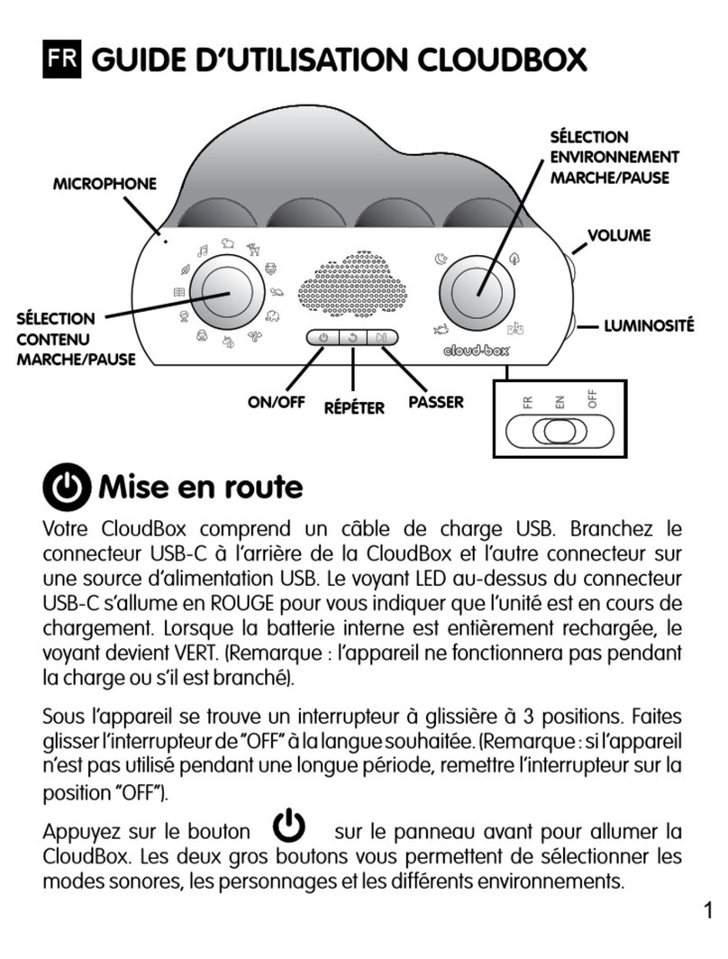 Cloud B CLOUDBOX Manuel utilisateur