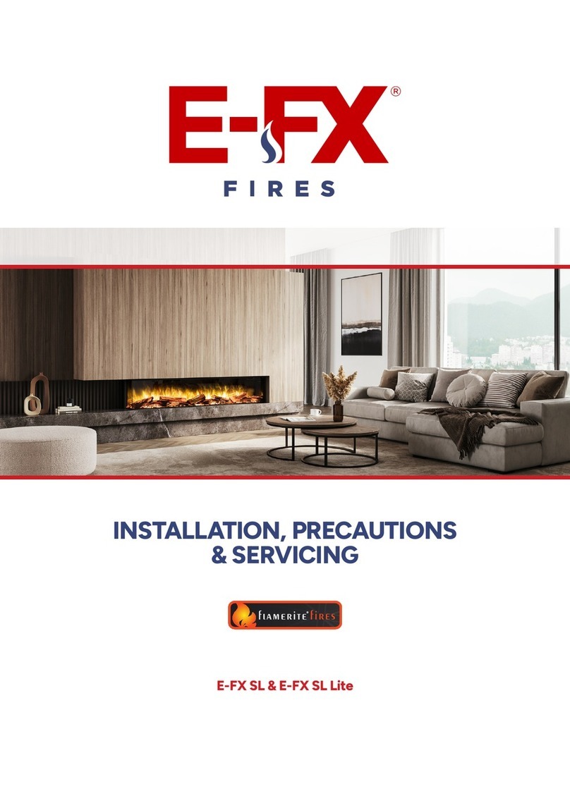 Flamerite Fires E-FX SL Manuel utilisateur