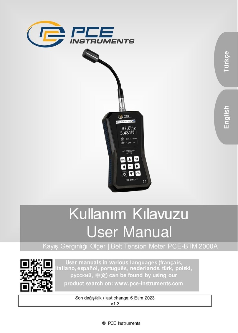 PCE Instruments PCE-BTM 2000A Manuel utilisateur