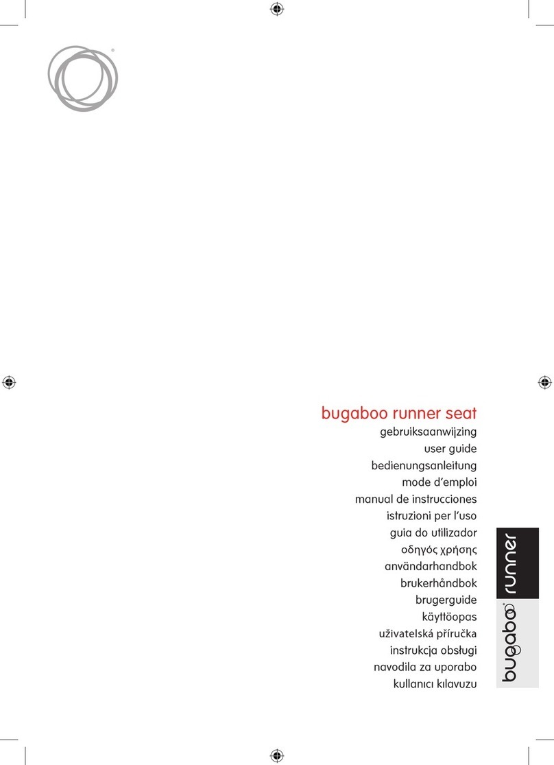 Bugaboo runner seat Manuel utilisateur
