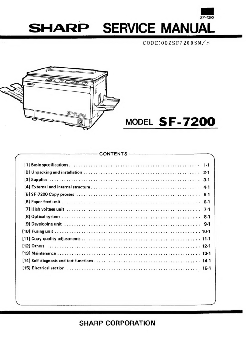 Sharp SF-7200 Manuel utilisateur