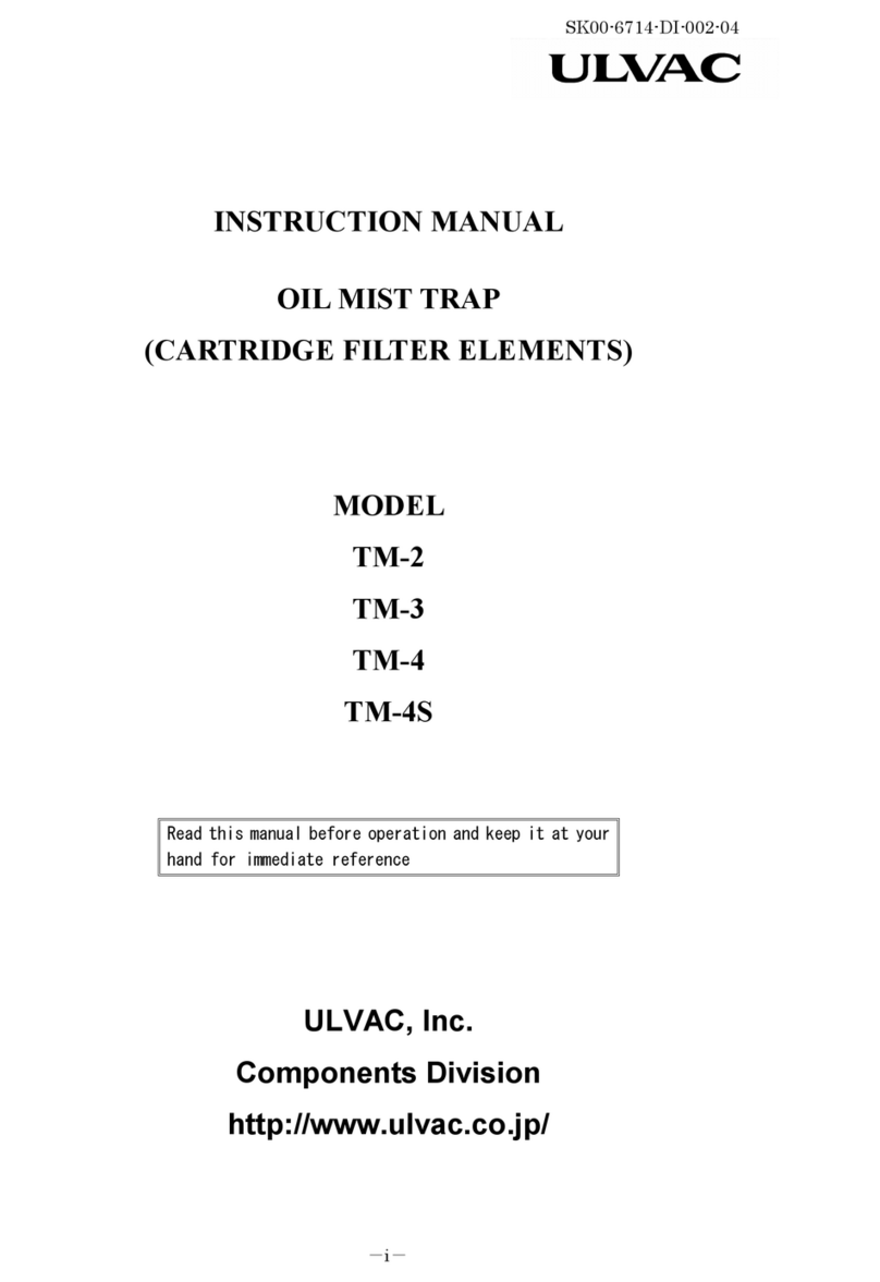 Ulvac TM-2 Manuel utilisateur