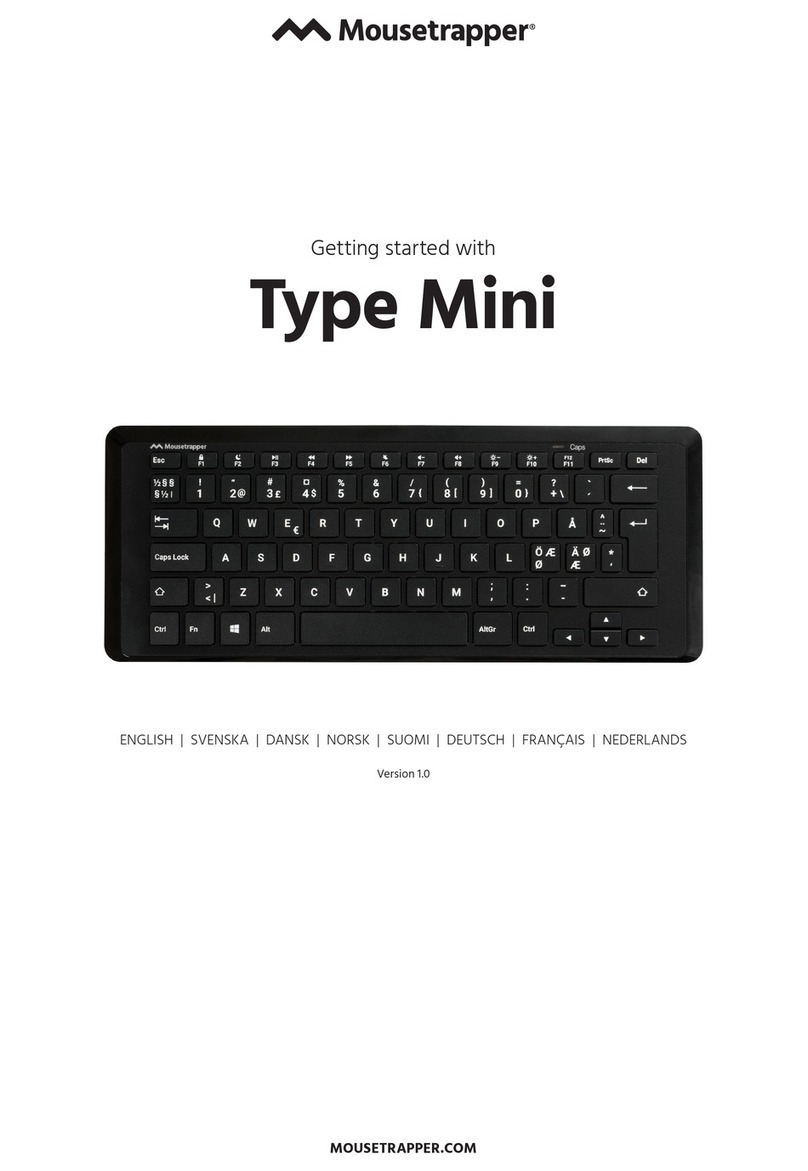 Mousetrapper Type Mini Manuel utilisateur