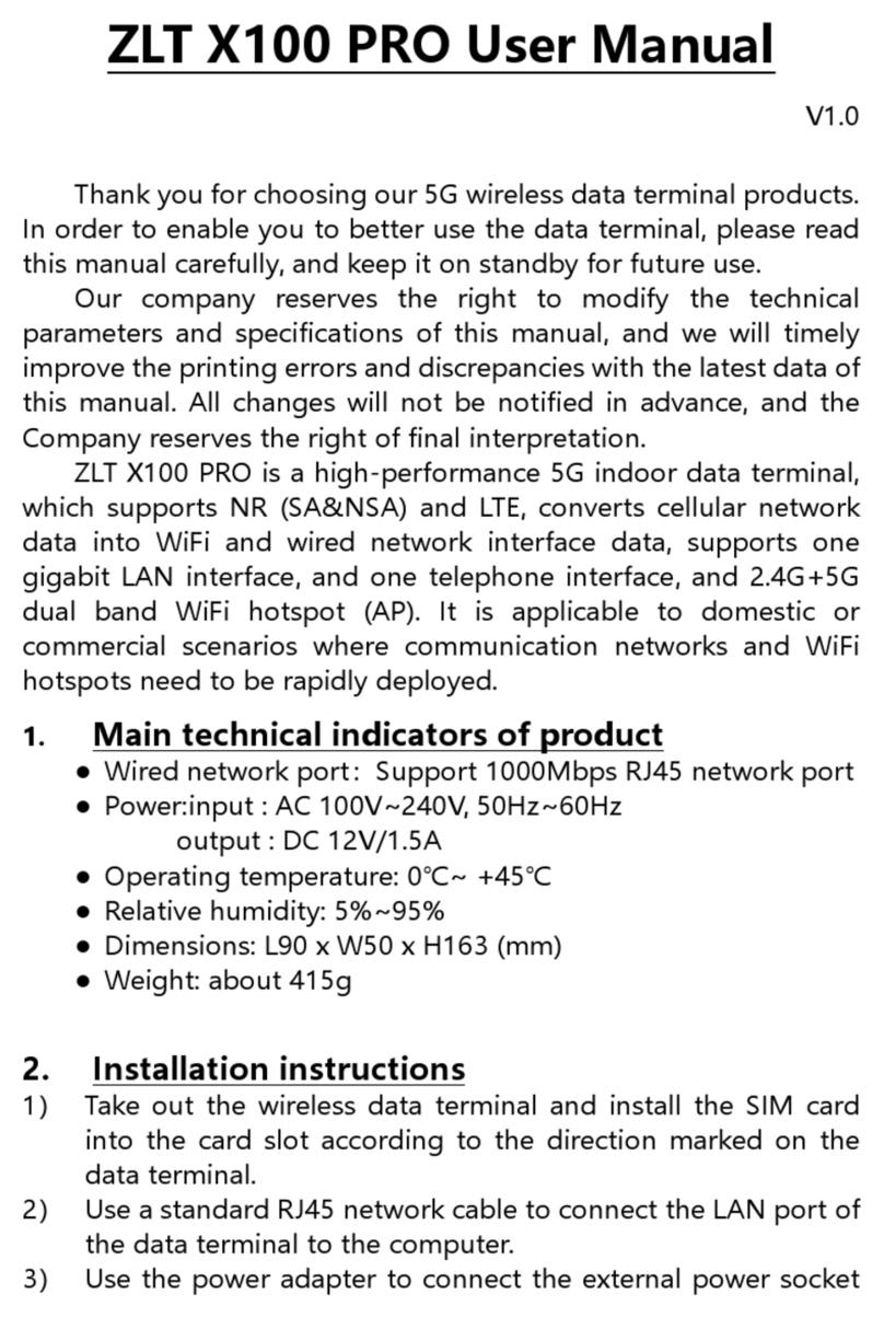 ZLT X100 PRO Manuel utilisateur