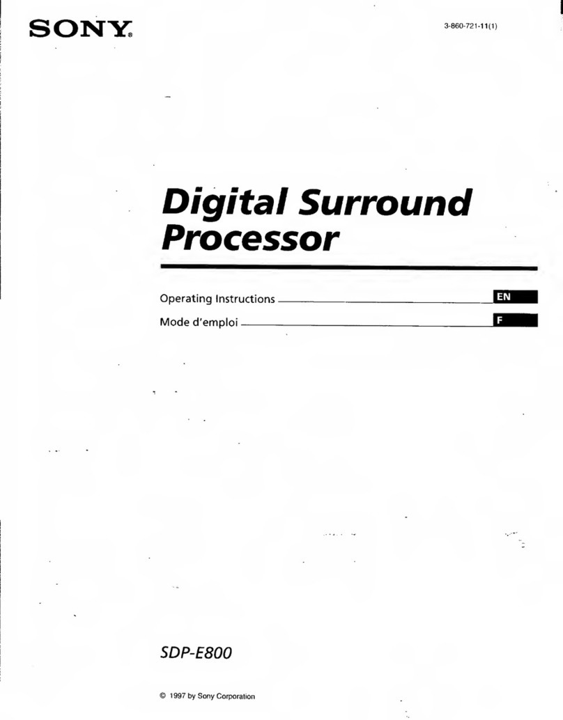 Sony SDP-E800 Manuel utilisateur
