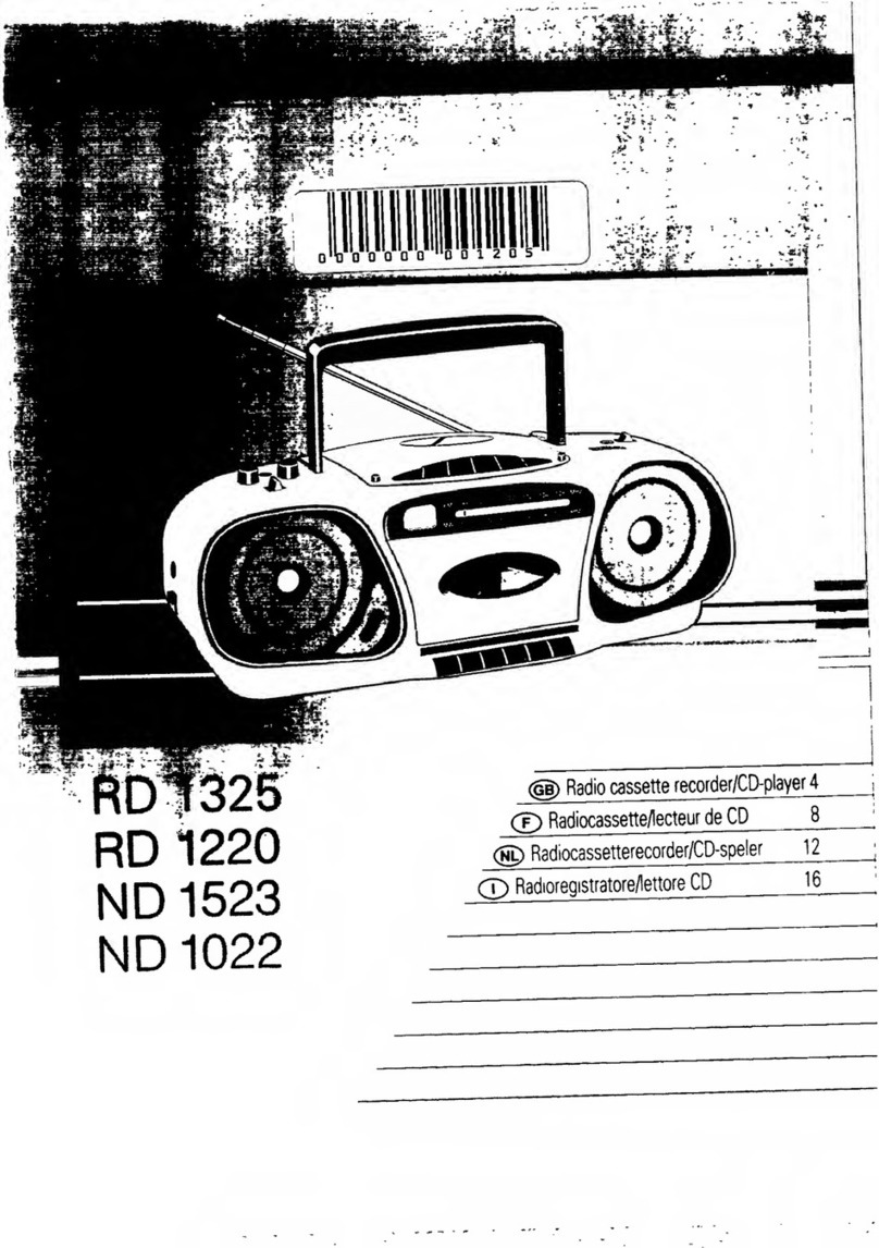 Philips RD 1325 Manuel utilisateur Philips RD 1325 Manuel utilisateur