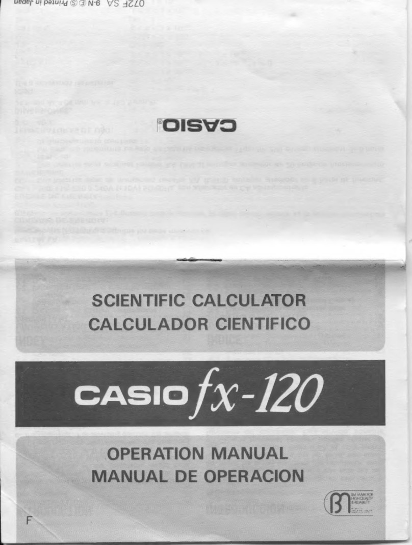 Casio fx-120 Manuel utilisateur