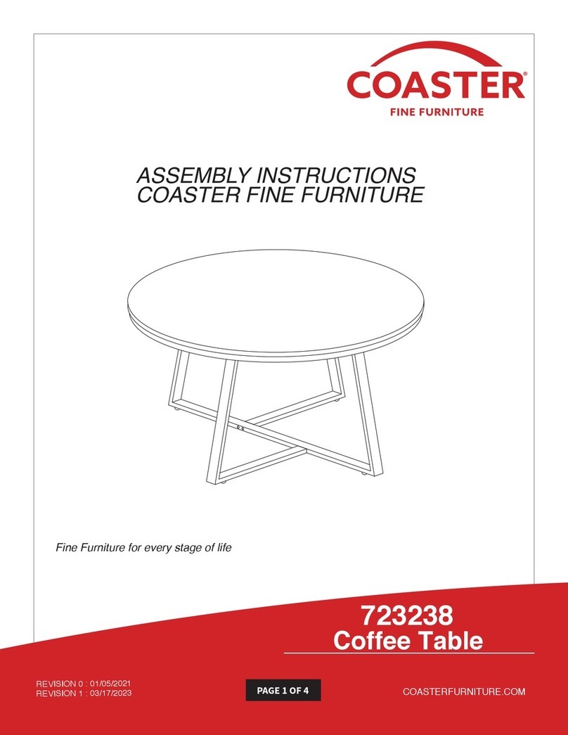 Coaster 723238 Manuel utilisateur