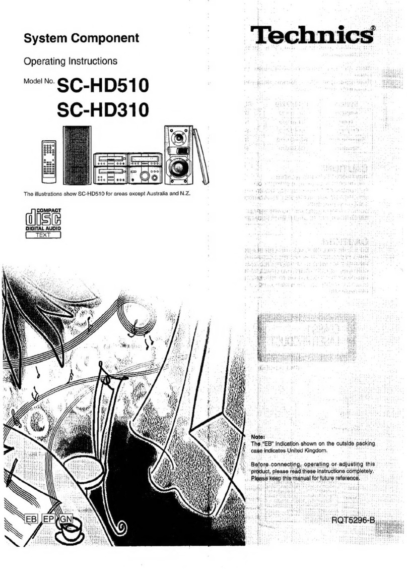 Technics SC-HD510 Manuel utilisateur